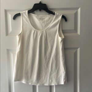 Coldwater Creek Cream Sleeveless Tank Top